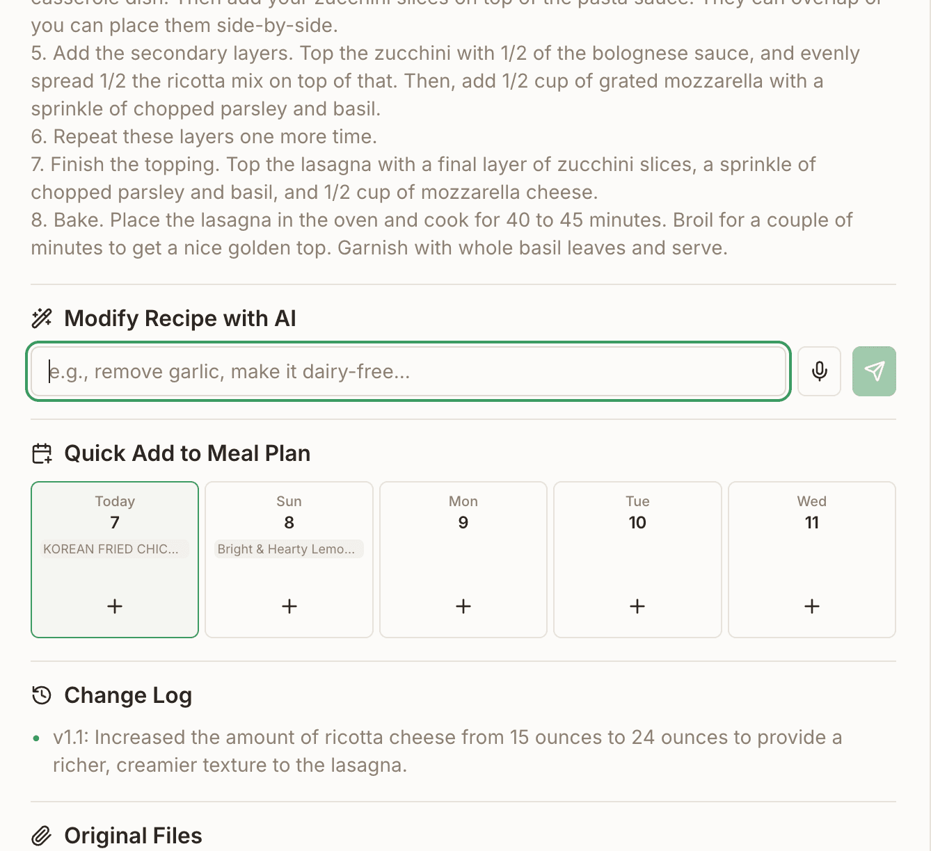 XanderBar drag-and-drop monthly meal planner and recipe library.