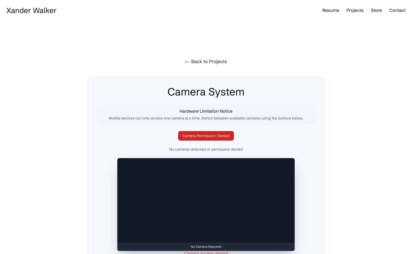 Multi-camera streaming interface with camera selection and preview area.