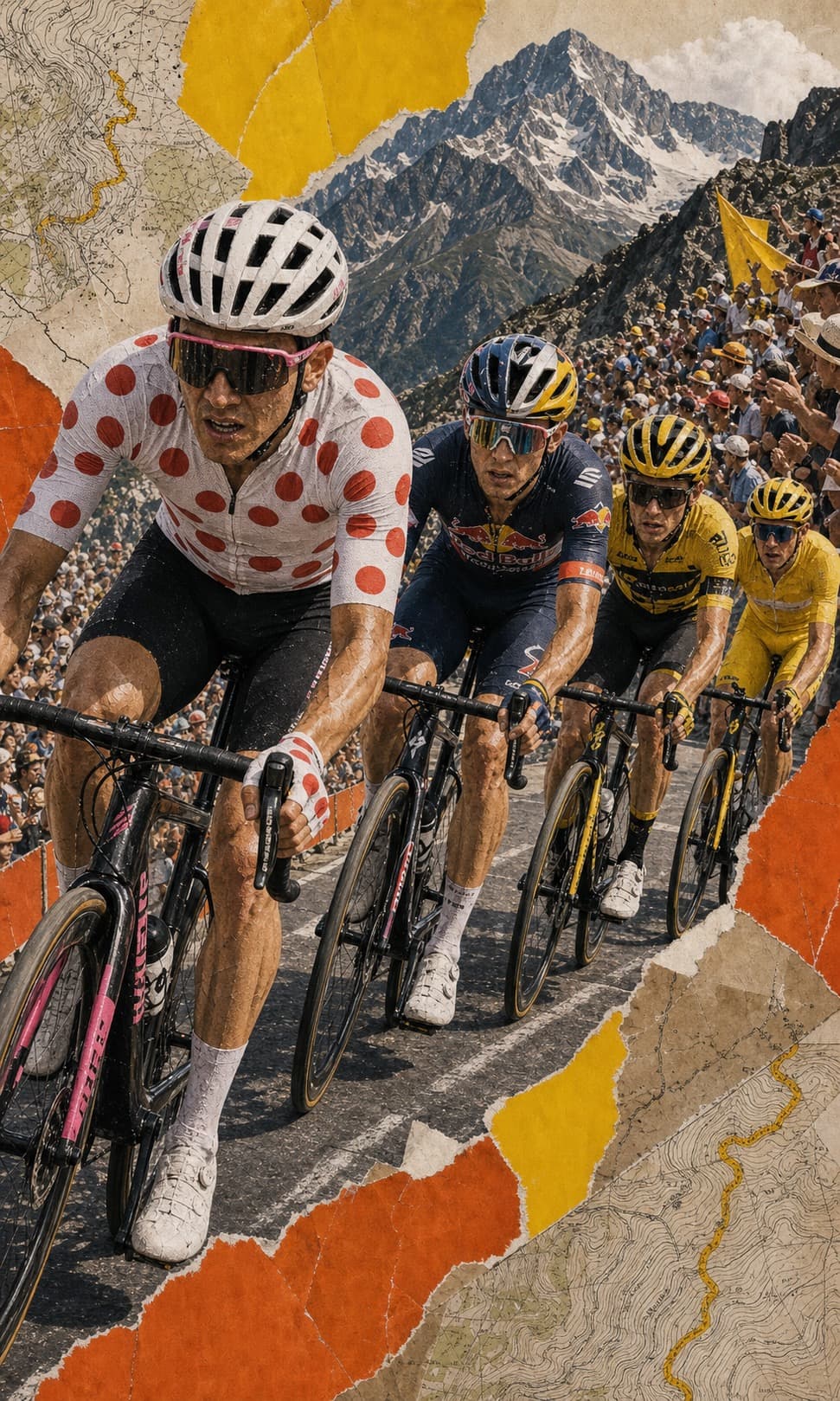 Tour de France cycling project with riders and race coverage.